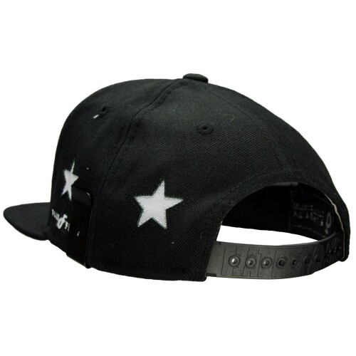 Flat Fitty F Star Snapback Cap Hat, Black, One Size