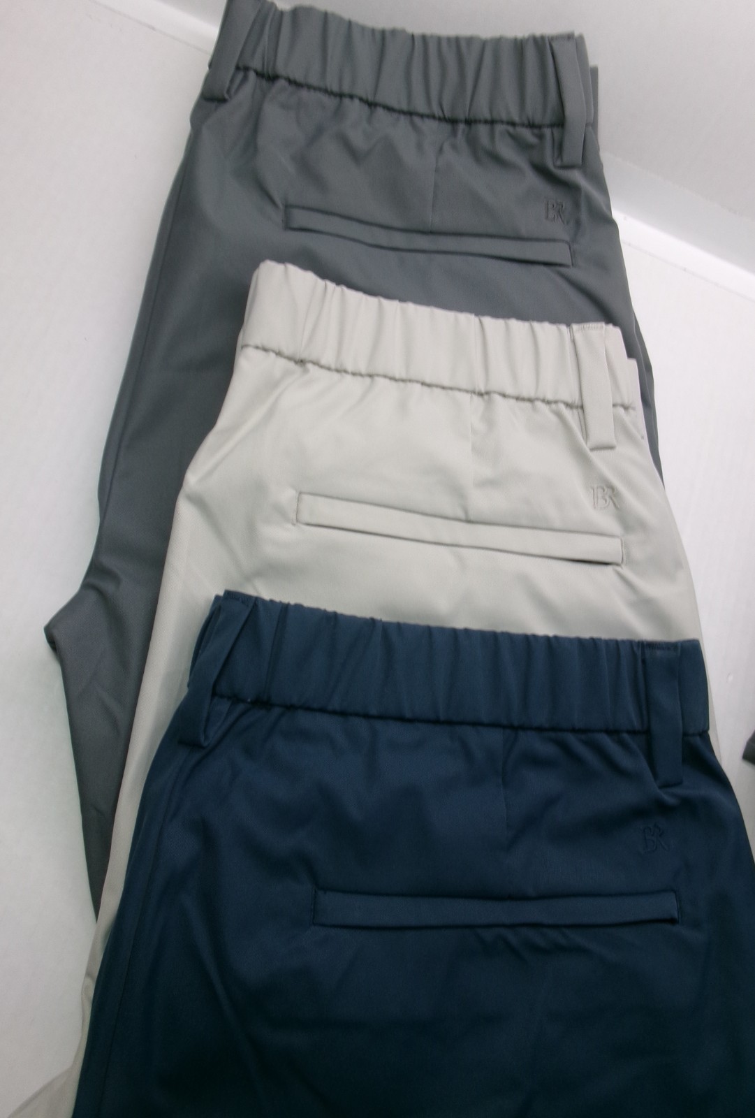 Banana Republic Commuter Flex Pant Gray Blue or Tan Athletic Fit Comfort Waist