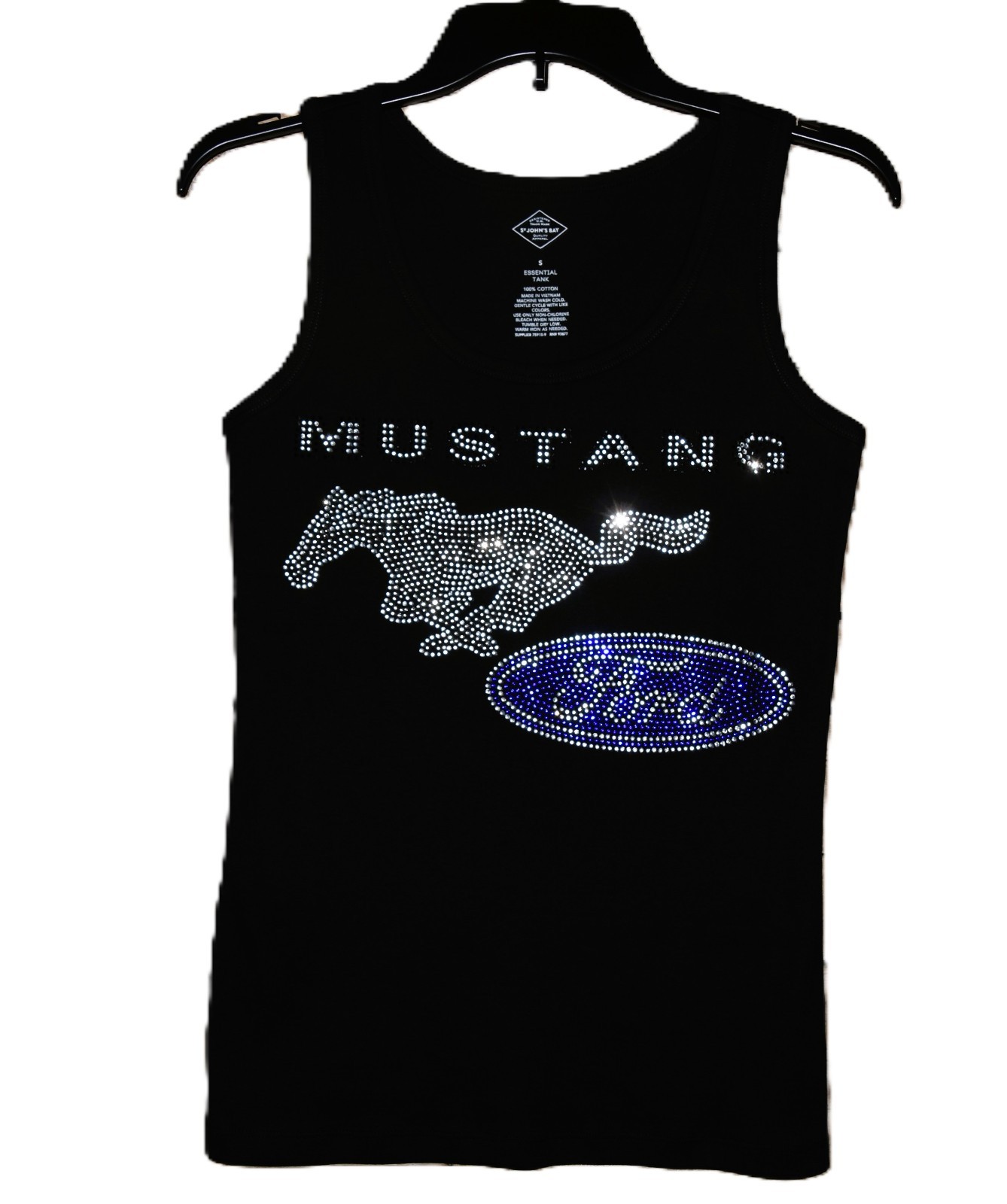 Ford Mustang rhinestone bling shirt or tank XS S M L XL XXL 1X 2X 3X 4X 5X
