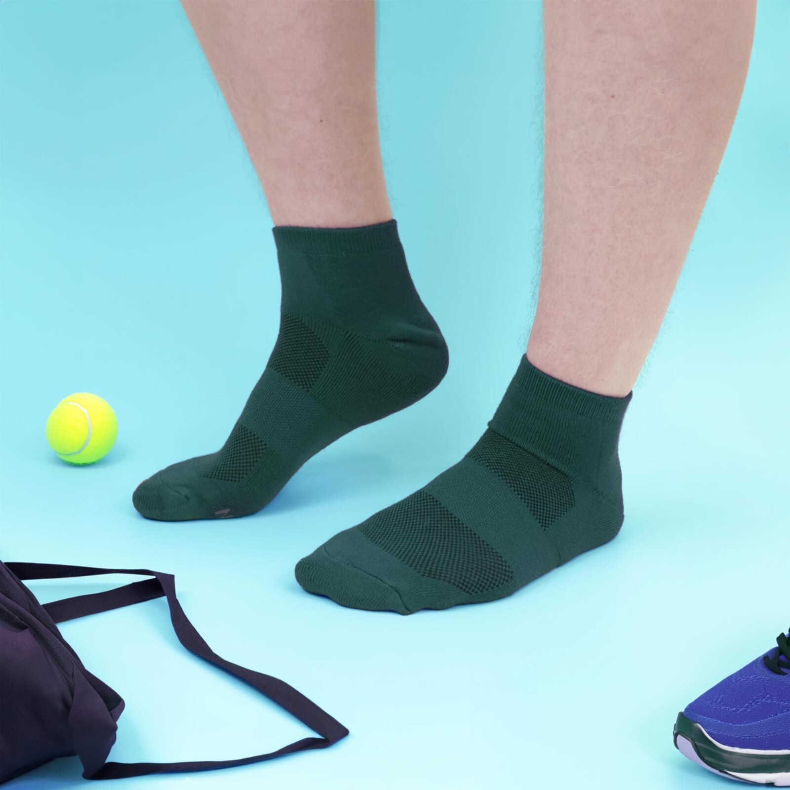 Unisex Rayon from Bamboo Fiber Sports Superior Wicking Athletic Quarter Socks
