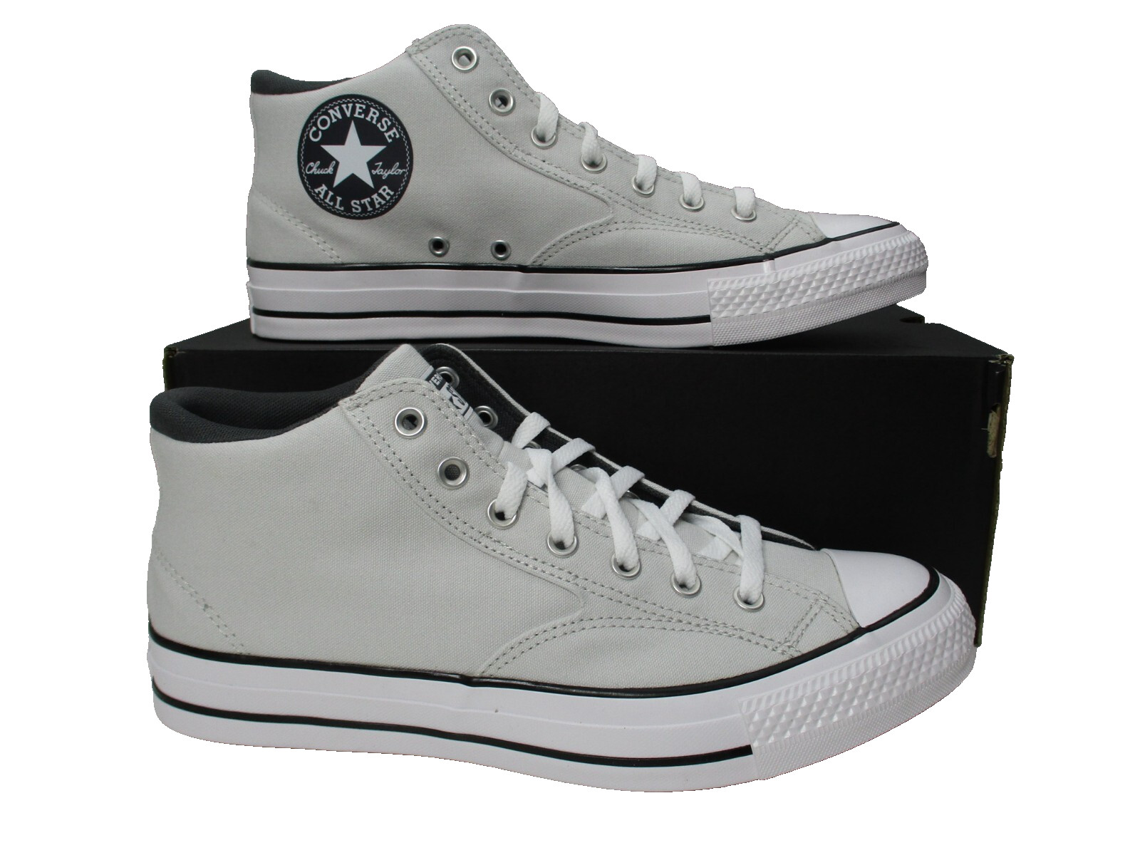 Converse All Star CTAS Malden St. Light Gray Mid Shoes Mens Sz 12 Canvas