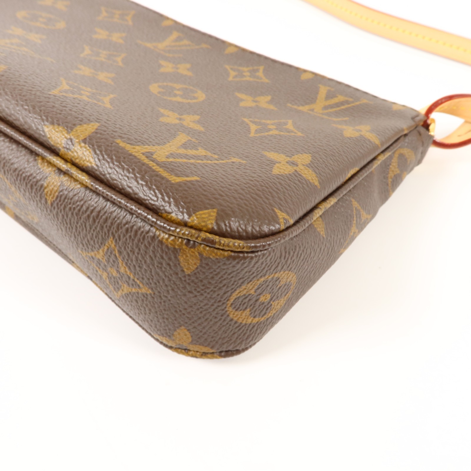 LOUIS VUITTON LV GHW Pochette Accessoires Pouch M40712 Monogram Brown