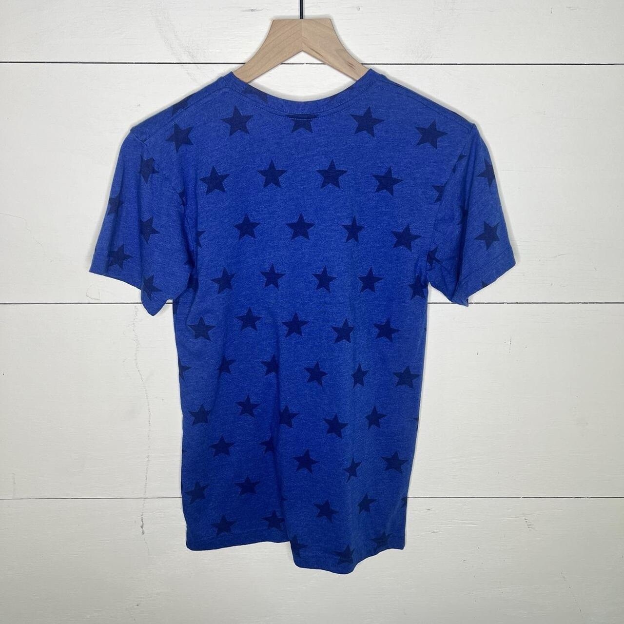 Code Five • “America” Blue Stars Short Sleeve T-Shirt Size Small