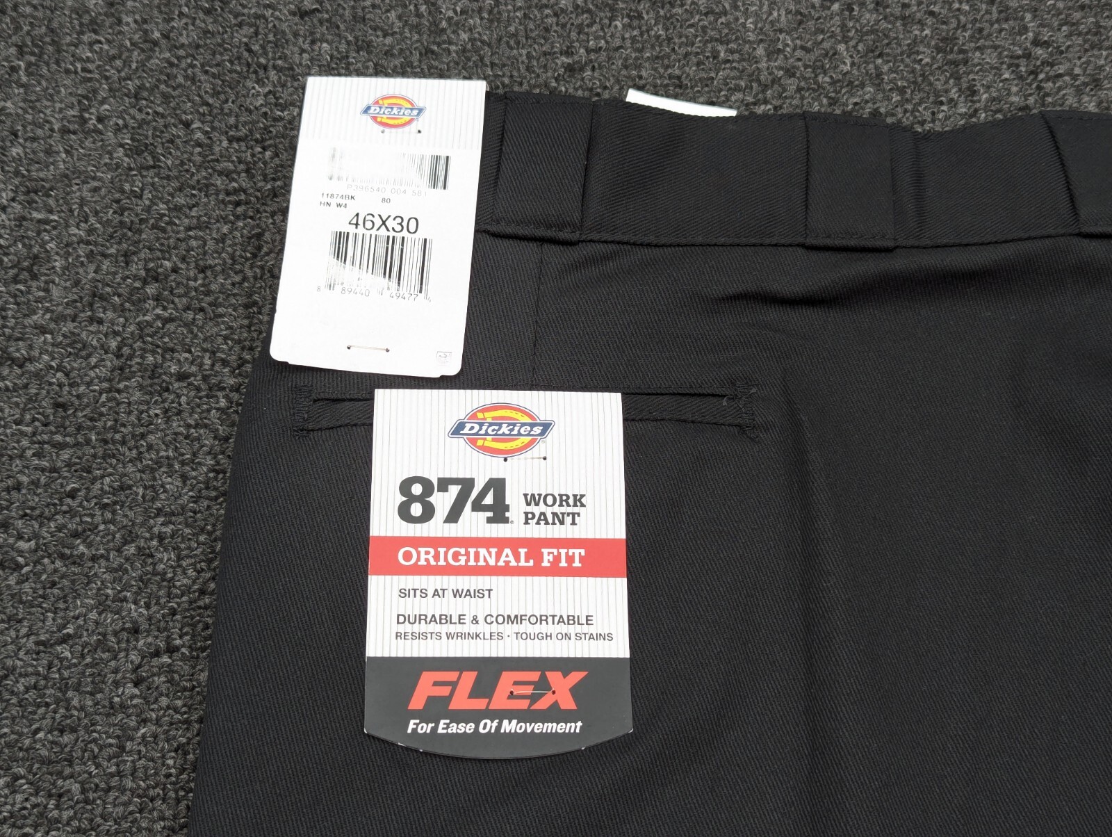 Dickies 874 Pants Classic Original Fit Work Uniform Straight Leg Size 46/30