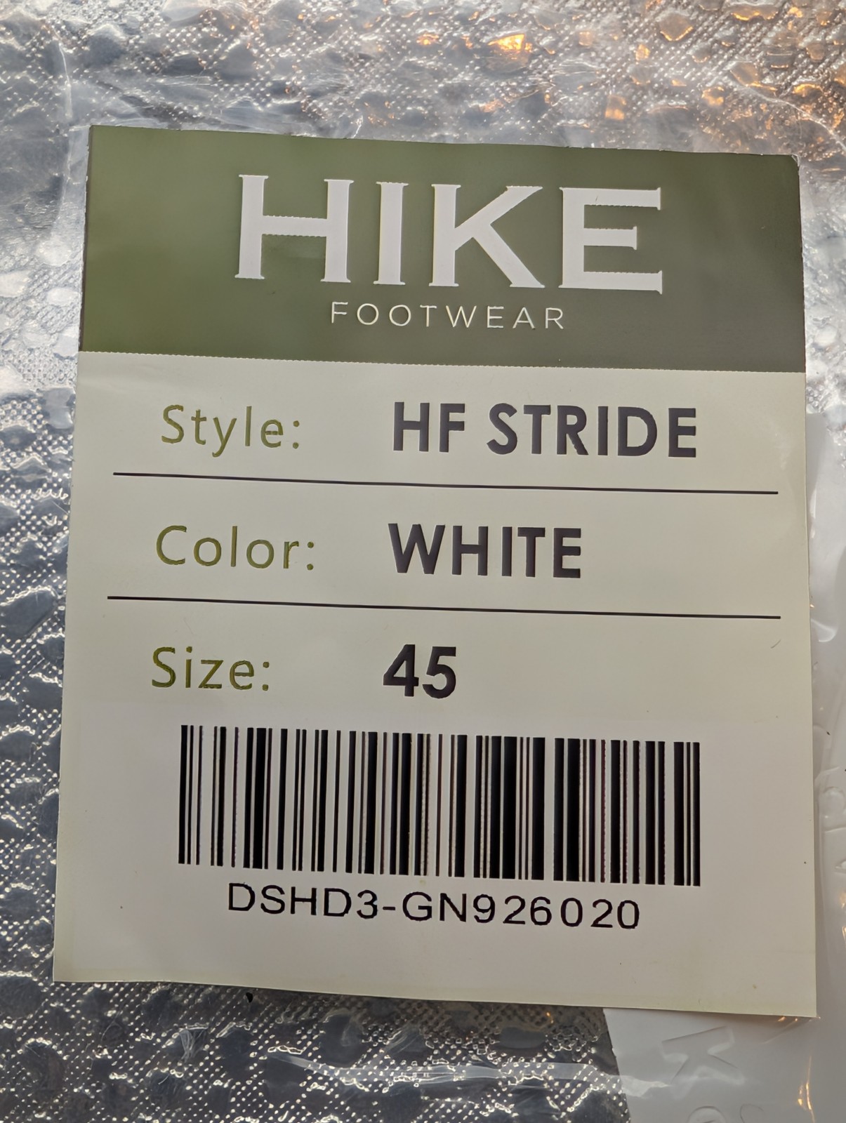 Hike Footwear HF Stride White W 14 M 12 Sneakers Shoes Walking Athletic Mesh