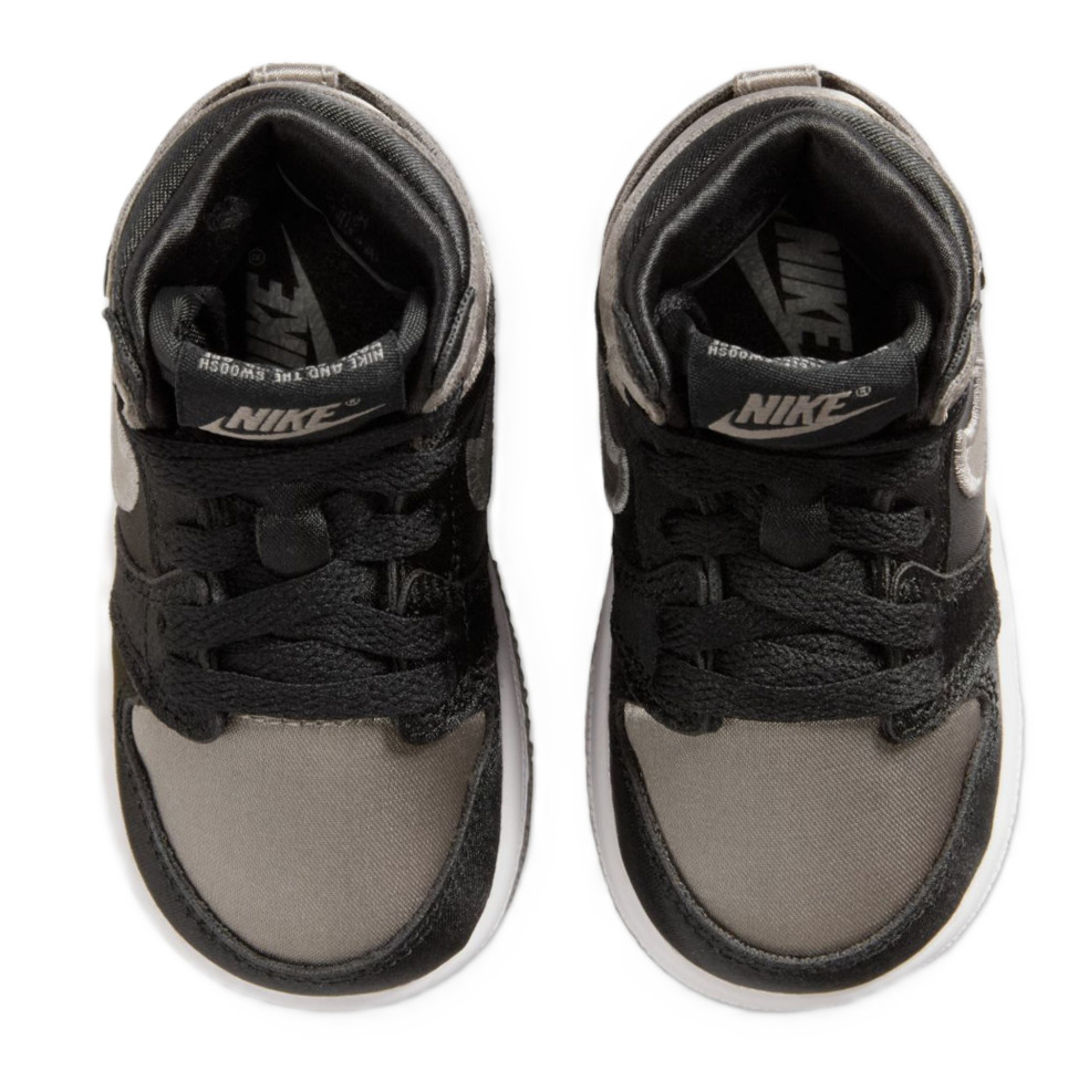 Nike TD Air Jordan 1 Retro High OG Satin Shadow Black/Grey FD5305-010 i