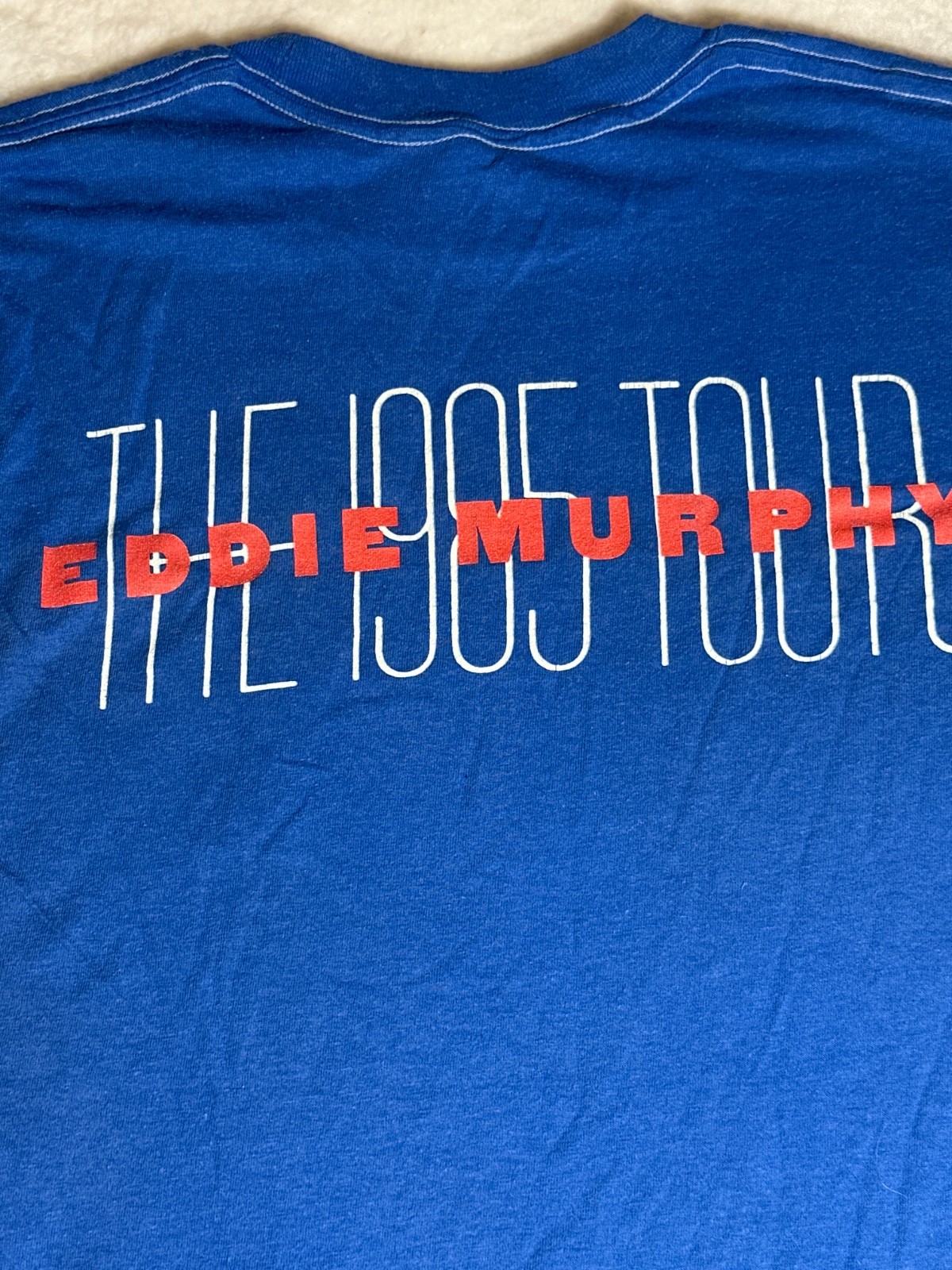 Vintage EDDIE MURPHY The 1985 Tour Ched By Anvil Large Single Stitch