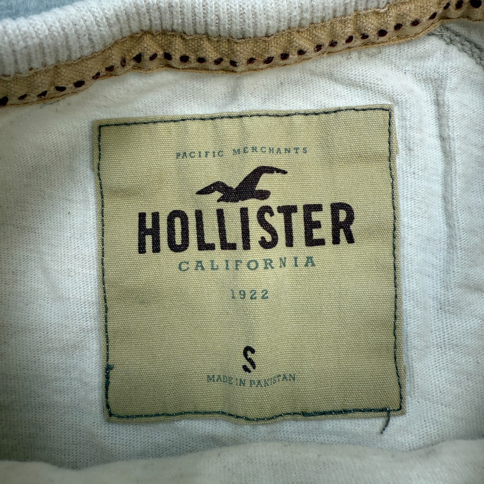 Hollister Shirt Adult Small Beige Knit Long Sleeve Laguna Beach Cali Suf Y2K