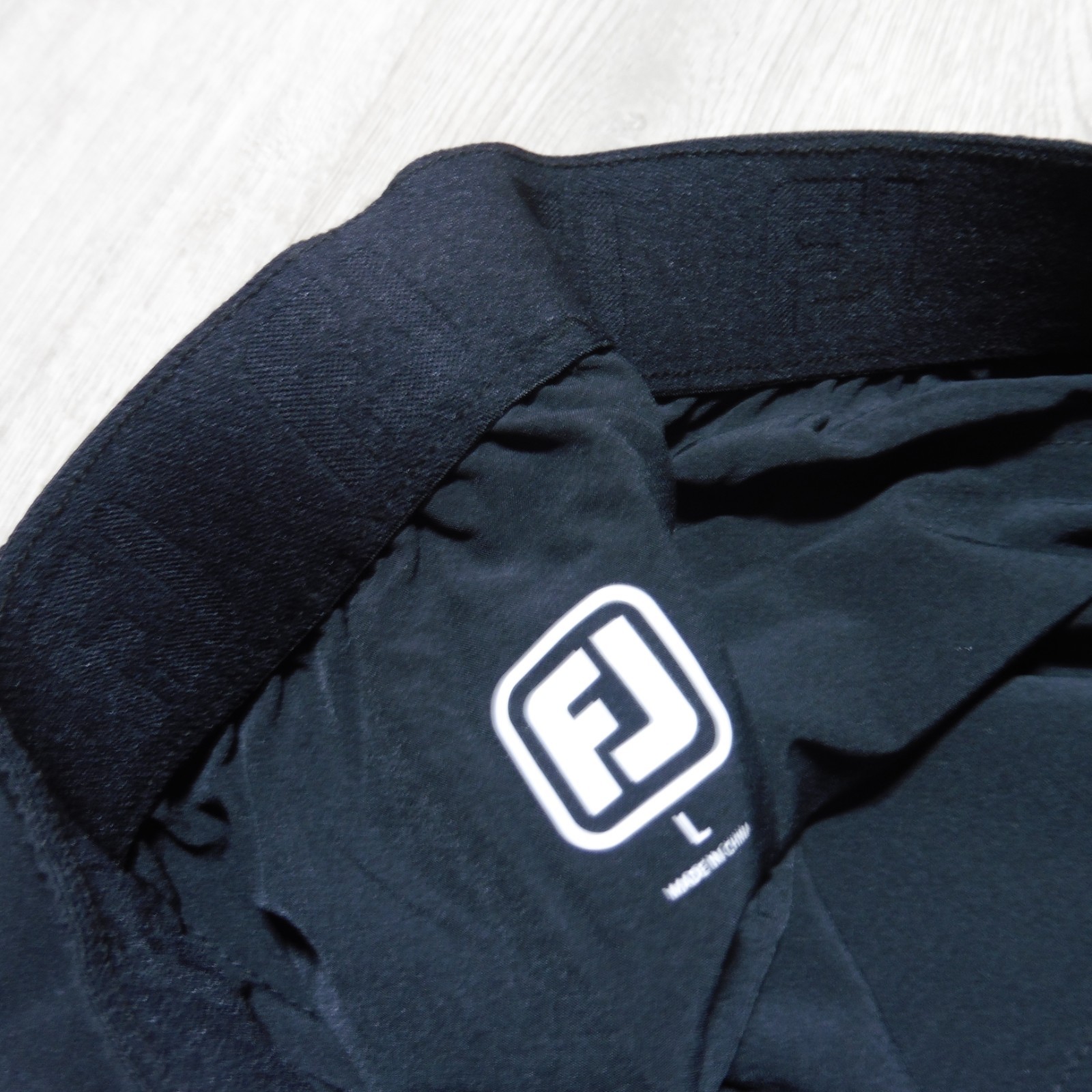 FOOTJOY Mens M L XL 2XL SHORTS BLACK GOLF WORKOUT TRAINING 8″ POLYESTER SPANDEX