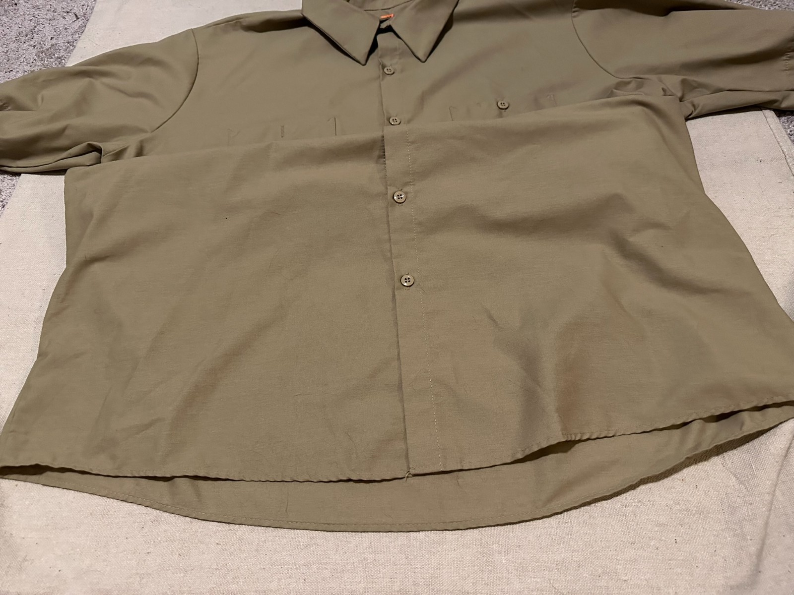 Brand New Red Kap, Khaki, Button Up, Short Sleeved Work Shirt, SP24KKO, XXL
