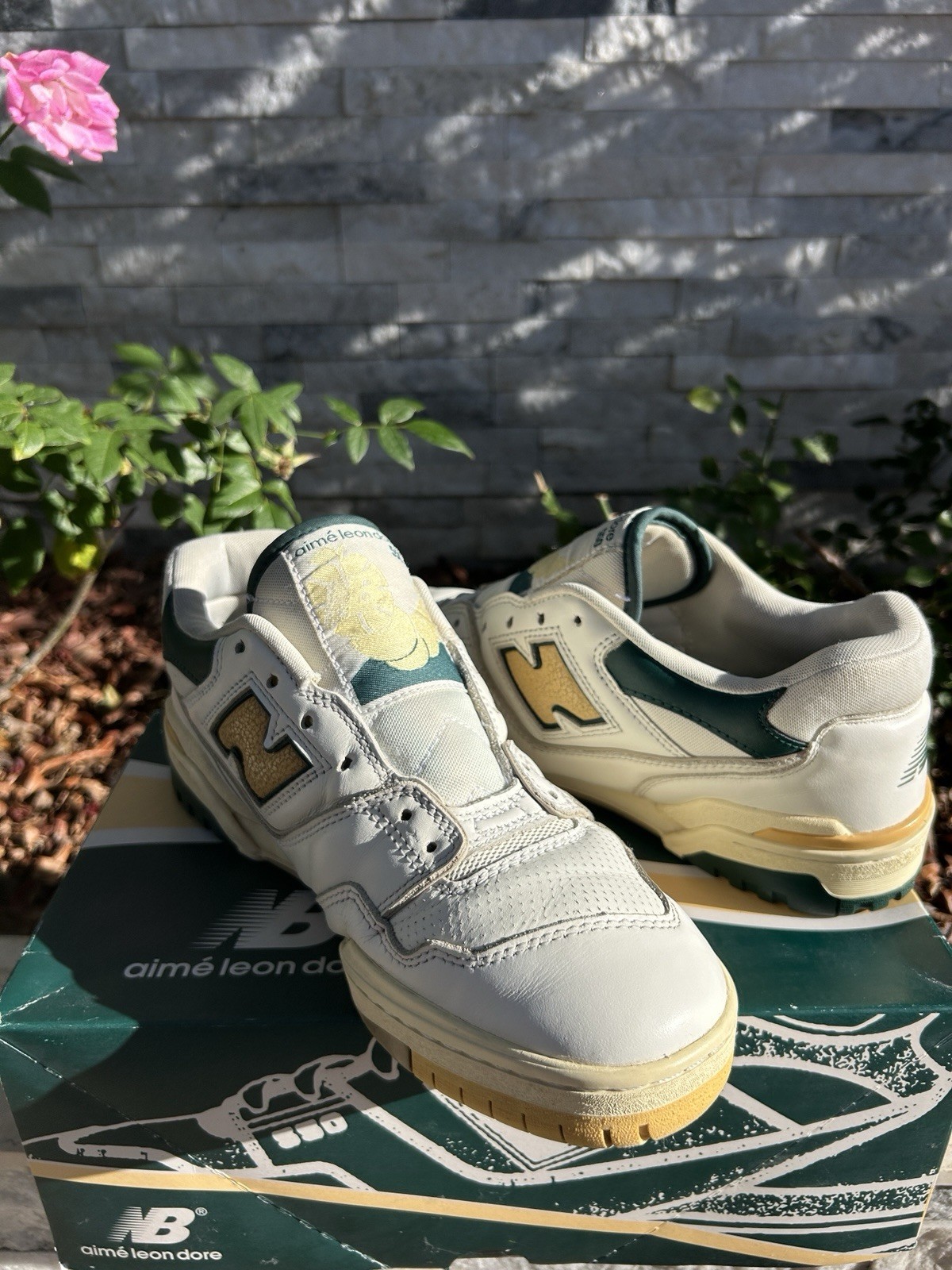 9.5 – New Balance 550 x Aimé Leon Dore ‘Green Yellow’ 2021 [BB550A2]