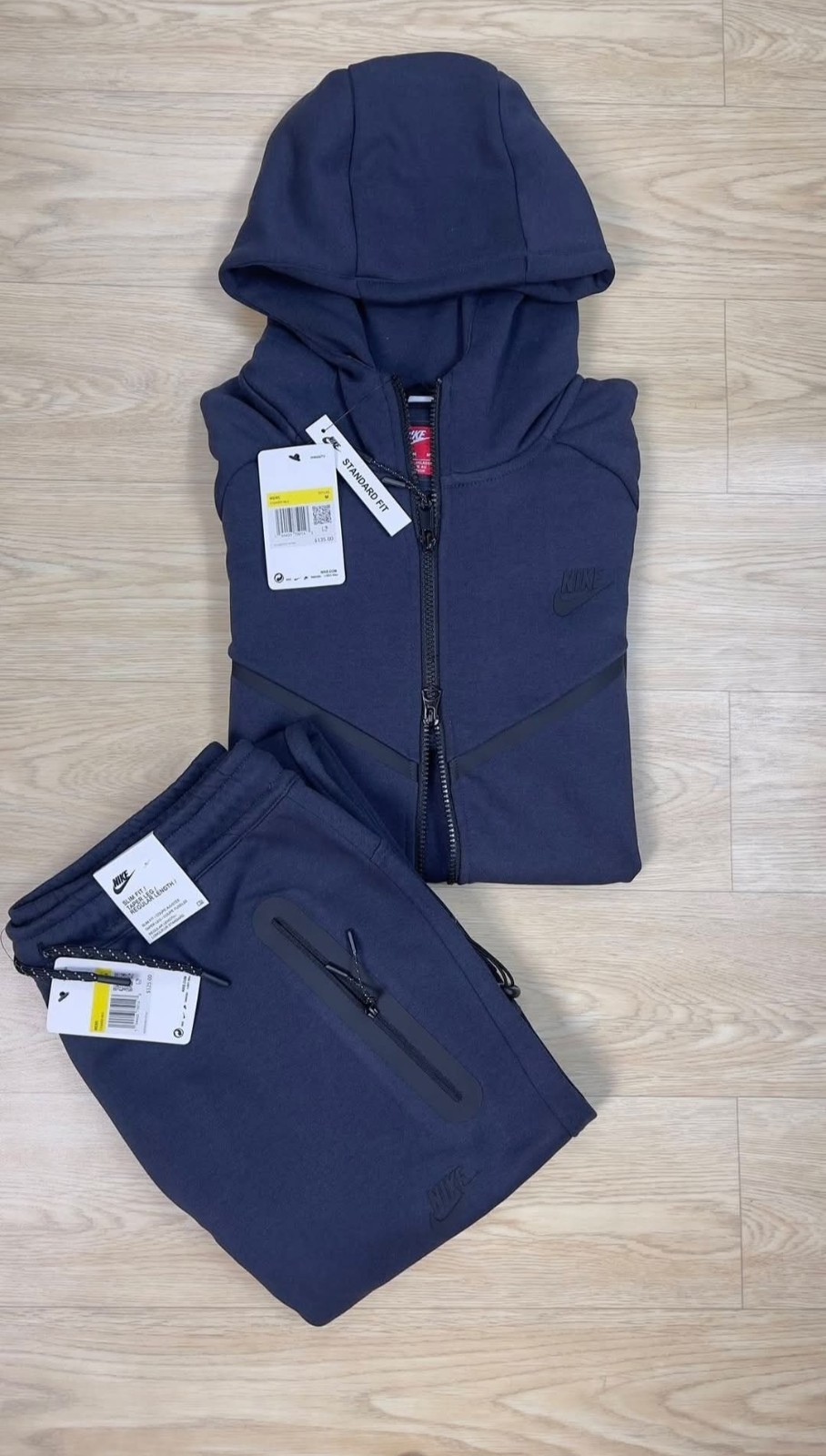 NIKE TECh Fleece Full Zip Up Tracksuit Hoodie & Pants
