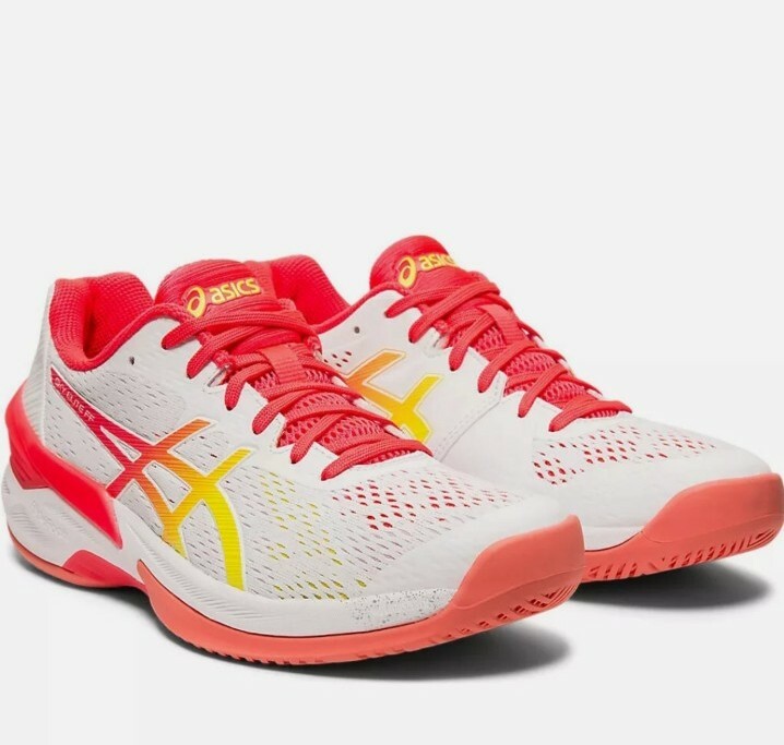 ASICS SKY ELITE FF 1052A024-100 WHITE/LASER PINK WOMEN’S TENNIS VOLLEYBALL SHOES