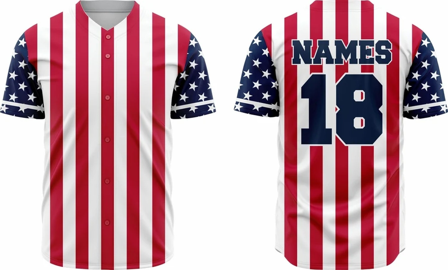 Baseball Jersey Customizable Name & Number Breathable & Comfortable Sports