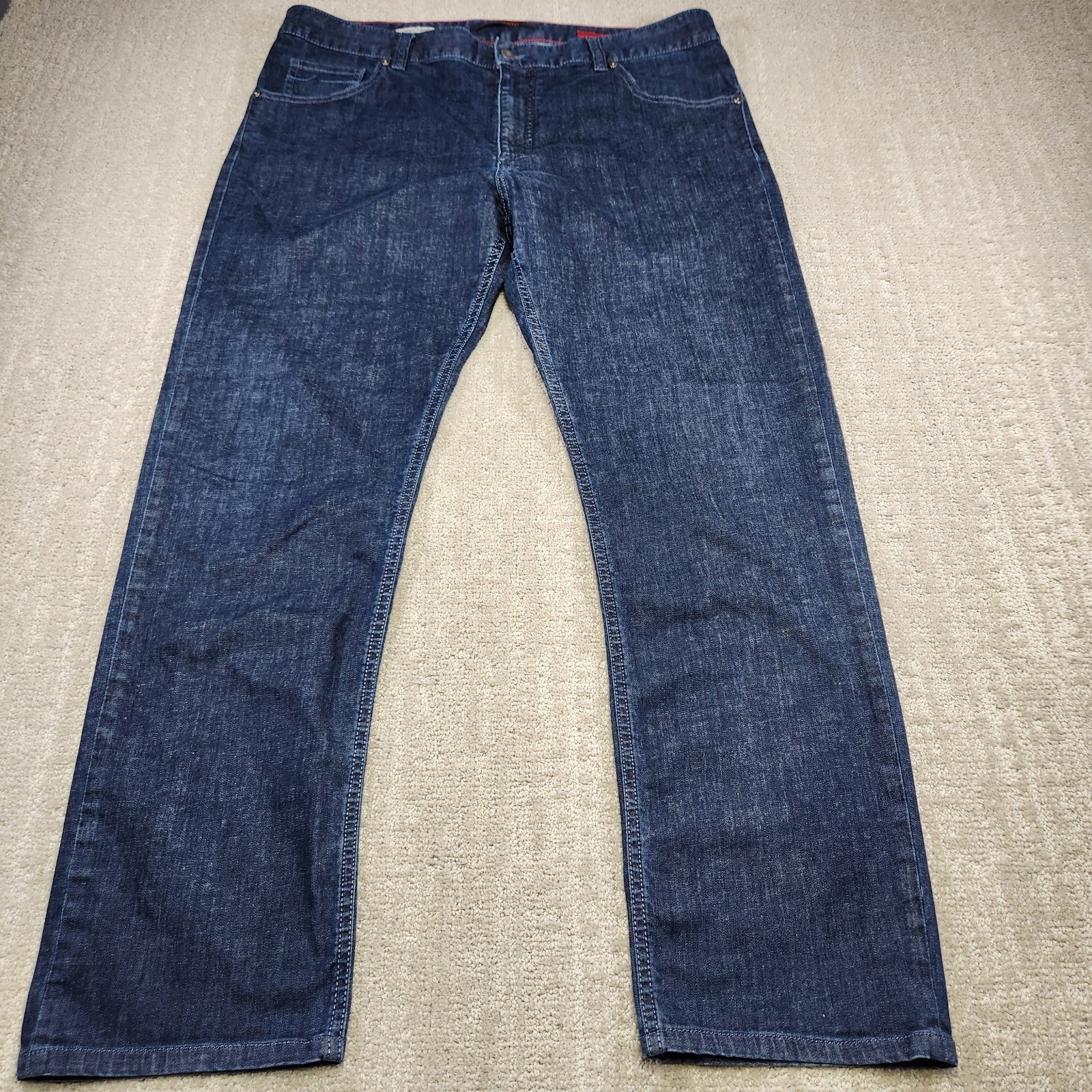 Alberto Jeans Men 38×30 *READ T400 Stretch Denim Modern Slim Fit Dark Stone