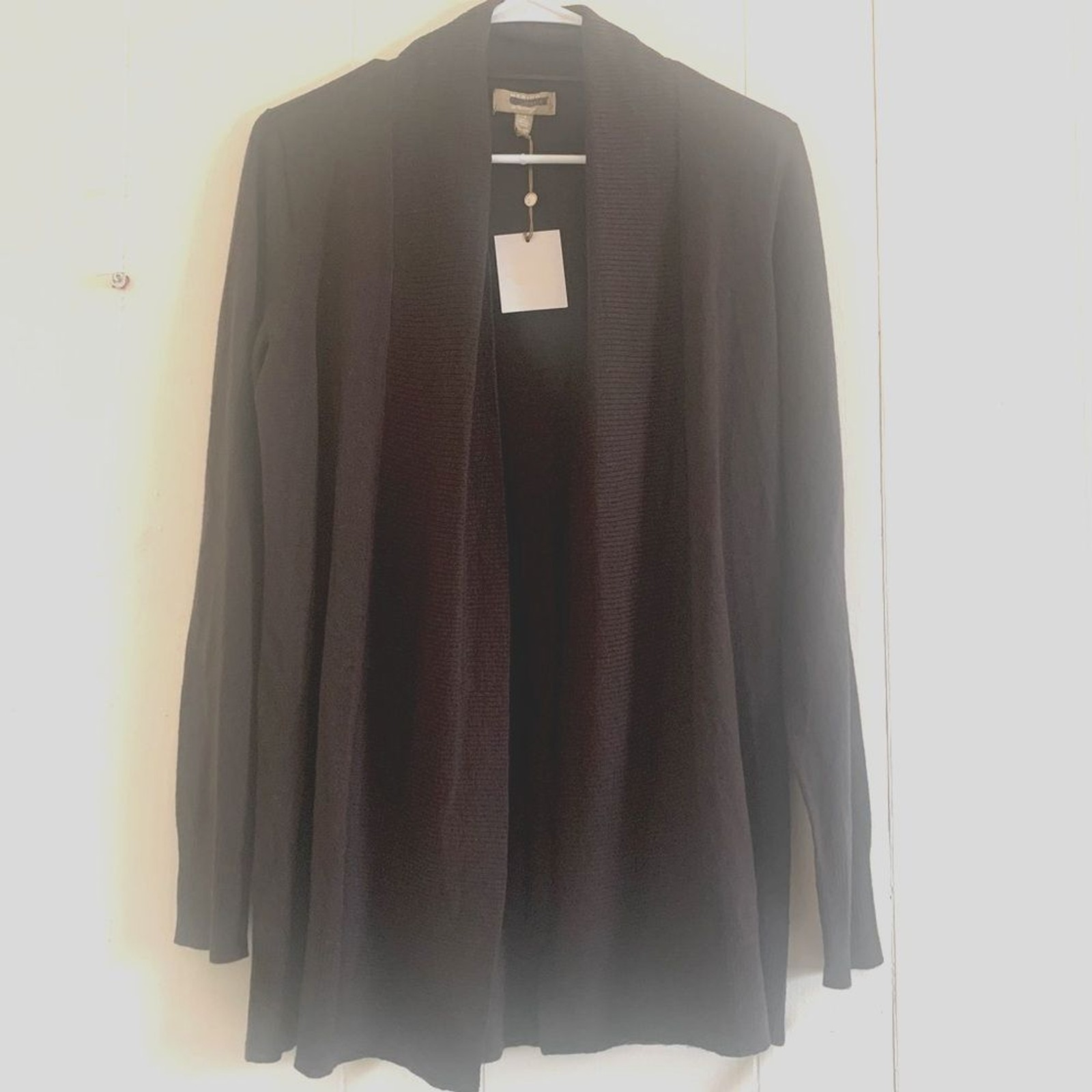 Charter Club NEW Brown 100% Merino Wool Cardigan Size Small Long Sleeve Open