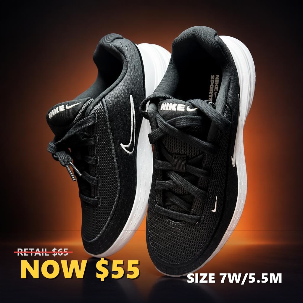 Size 7W/5.5M Nike Uplift SC Black Wolf Grey White IB2766-003 New