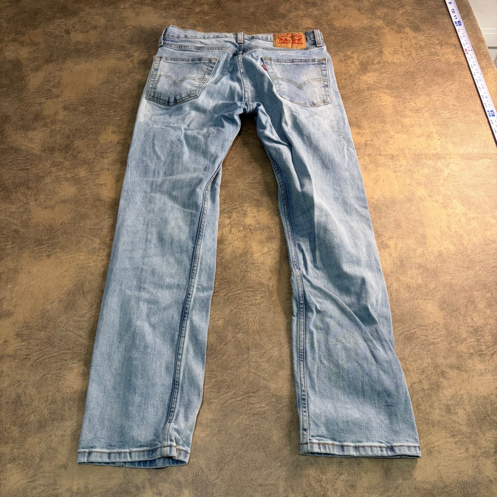 Levi’s 513 Slim Straight Jeans Mens 30×30 Light Wash Blue Denim 08513-0375