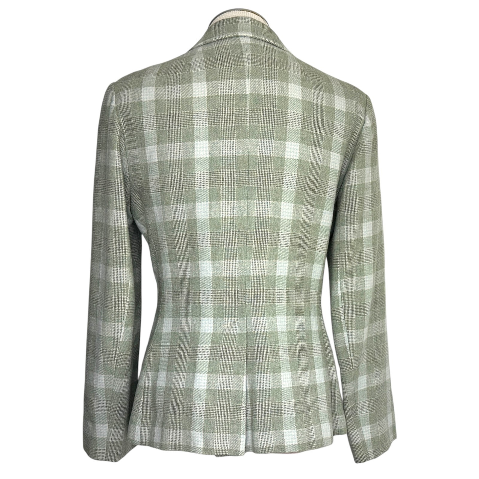 Vintage Young Pendleton Juniors Green Virgin Wool Blazer Jacket 13-14