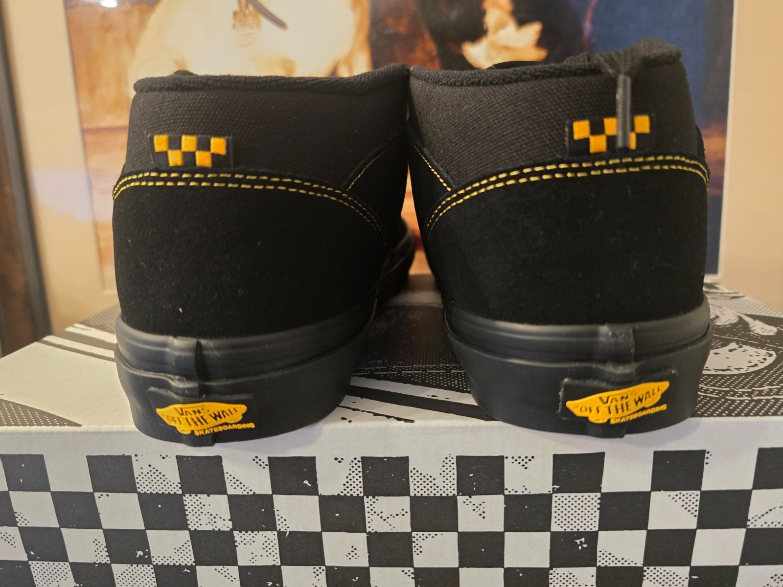 Vans Skate Half Cab Black Mustard VN0A5FCDBLN Men’s Size 12 US Shoes NEW SKATE