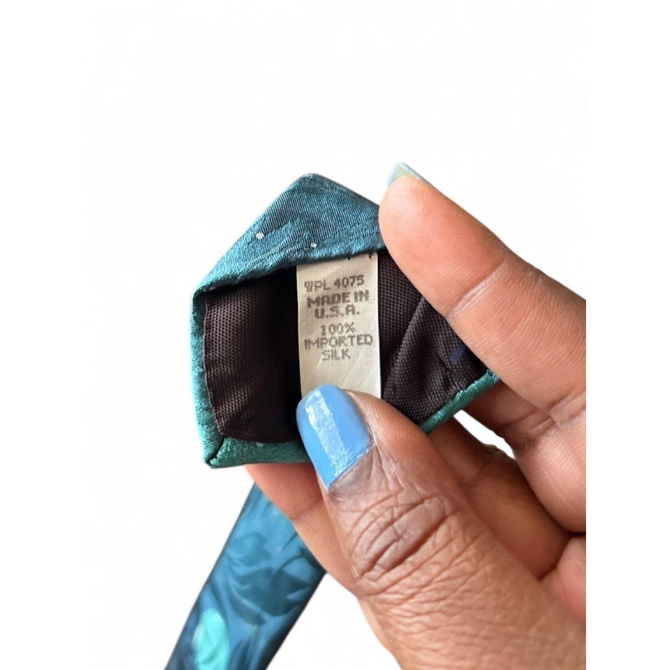 Orca Whale Tie Vintage Novelty Dark Teal Ocean Art Coastal Marine Biologist EUC