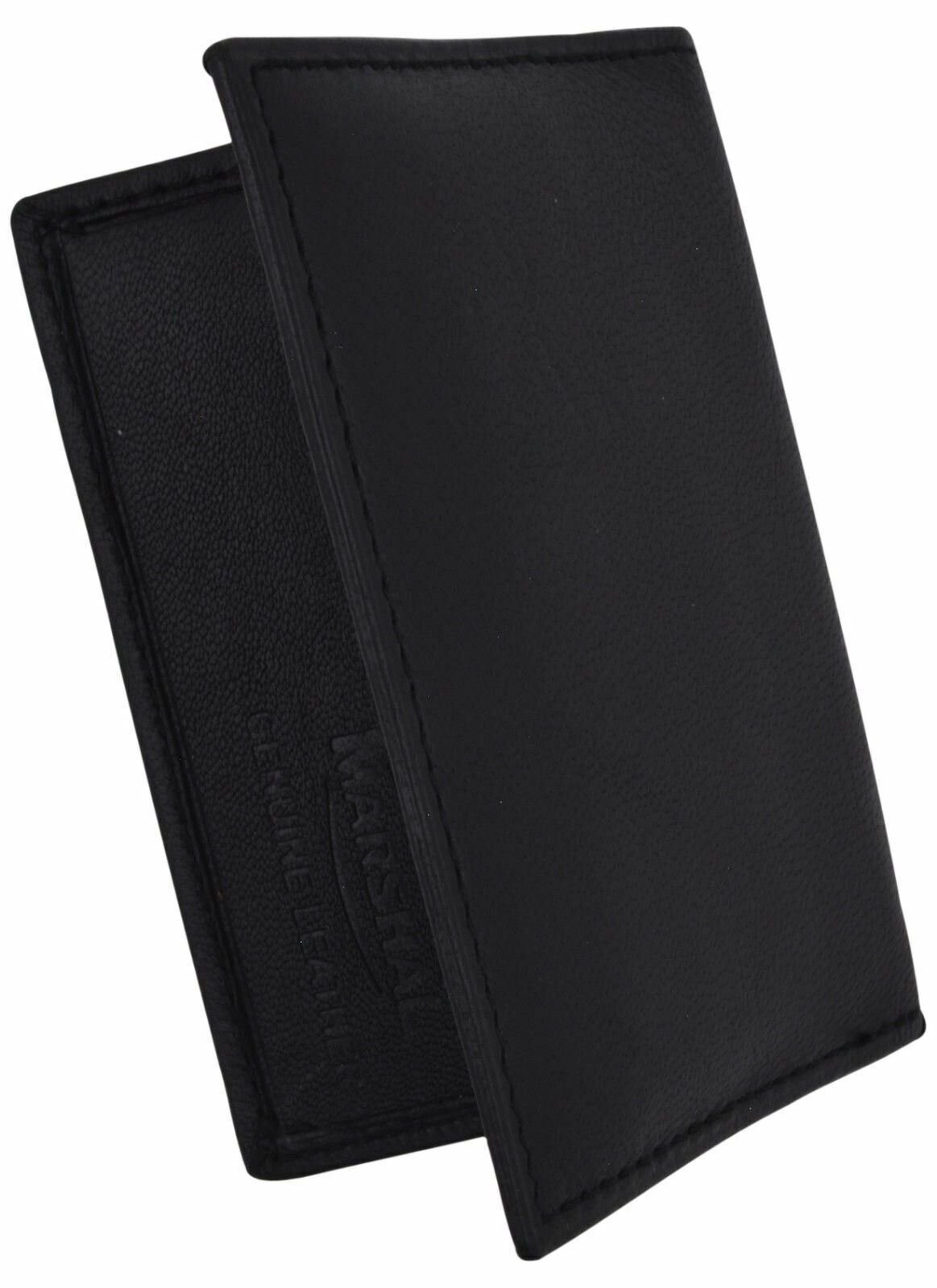 Mini Bifold Black Mens Wallet Genuine Leather Slim Thin Credit Card Holder New