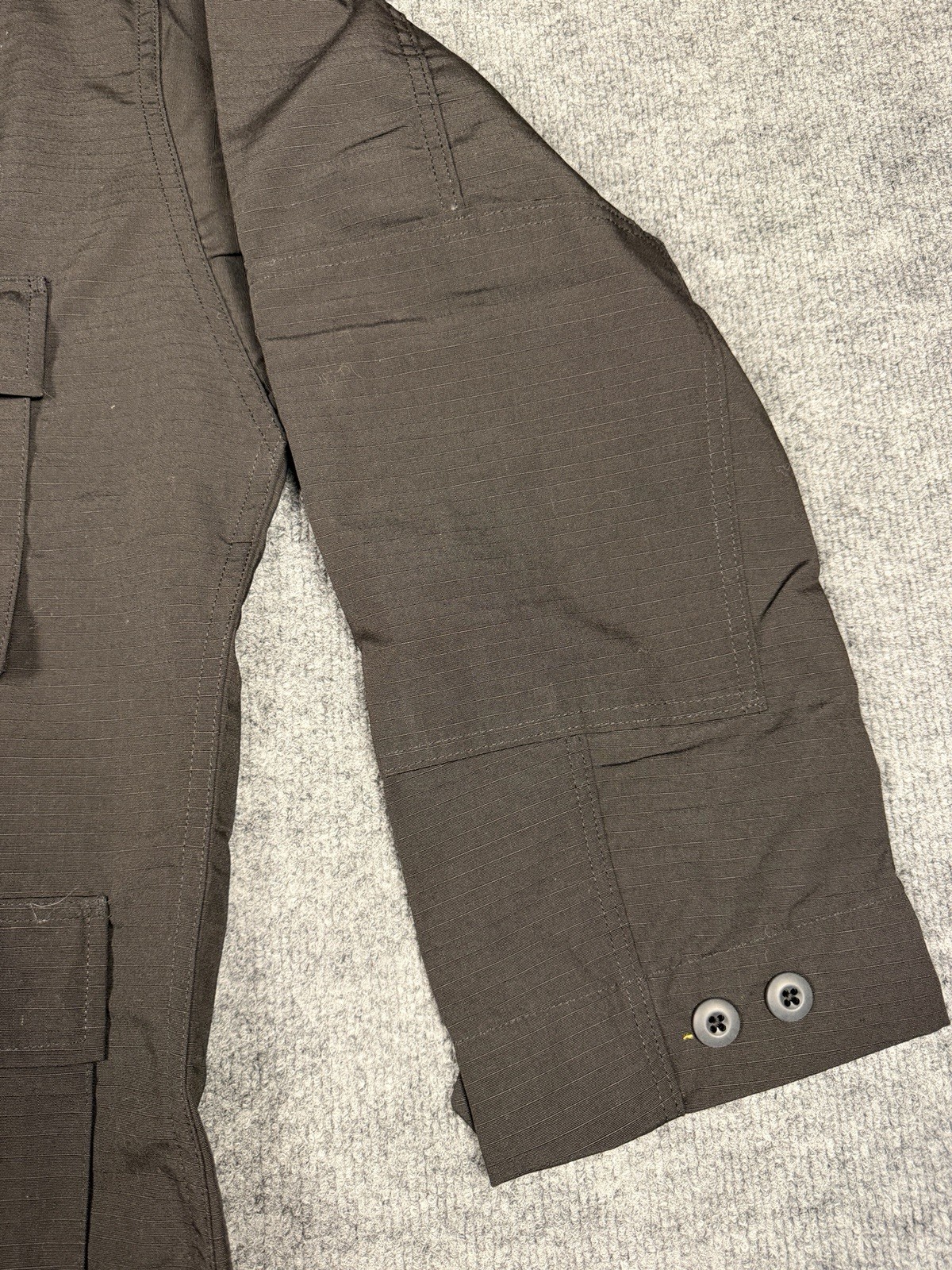 Tru-Spec Tactical Uniform Shirt Black Medium Regular Ripstop BDU NEW Tags
