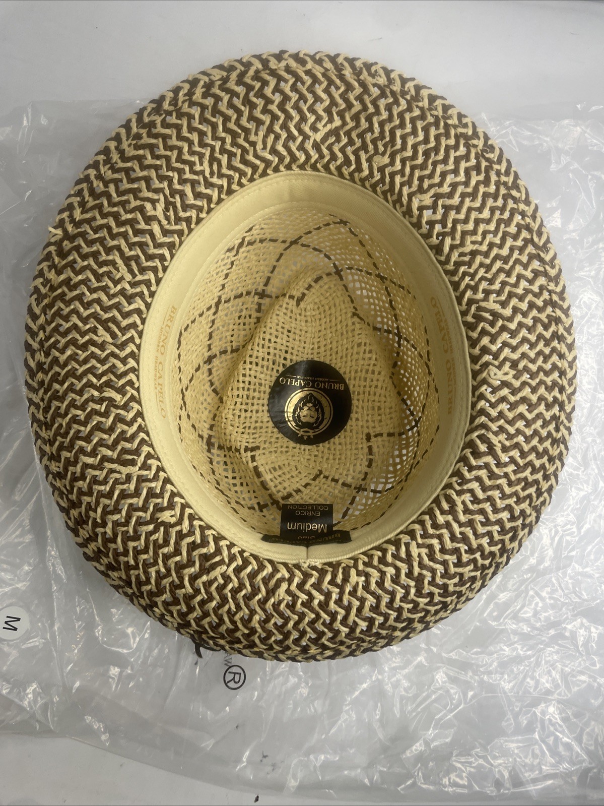Bruno Capelo Enrico Collection Fedora. Brown/Tan. Size M. FREE SHIPPING