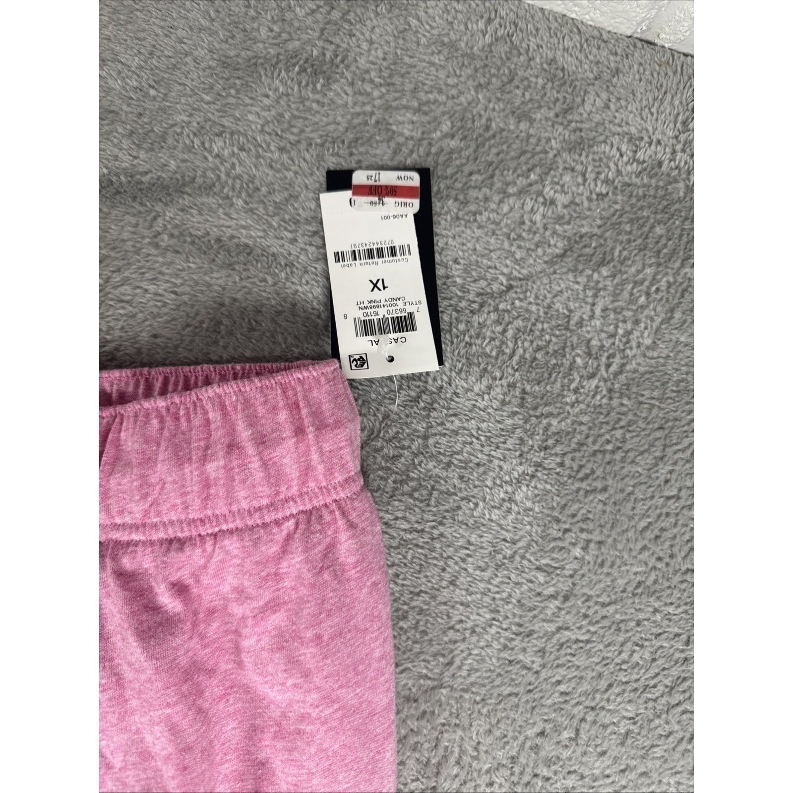 Ideology Women’s Pink Pockets Pull On Pants Size 1X NWT