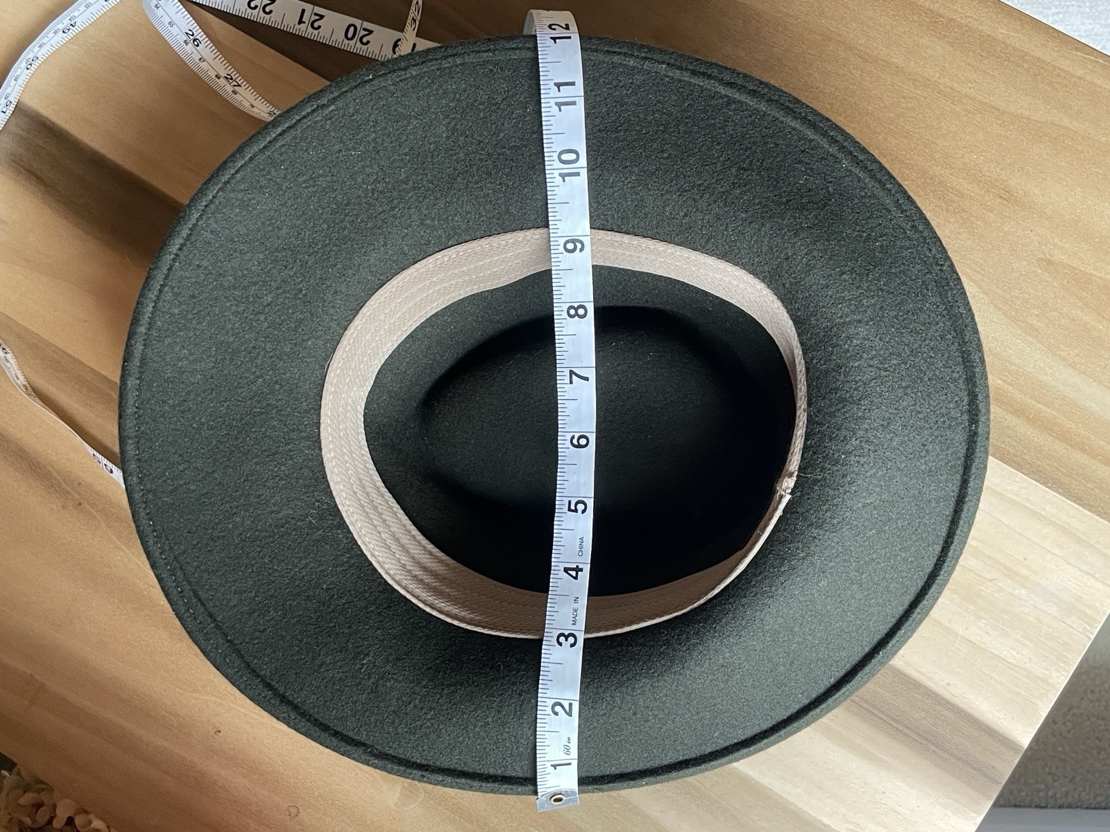 ORVIS Fedora Hat Dark Green Small ~6.75” Made in USA 100% Wool Felt Packable