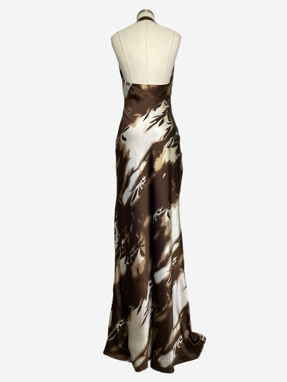 Vintage Y2K NWT Laundry by Shelli Segal silk watercolor floral maxi dress S