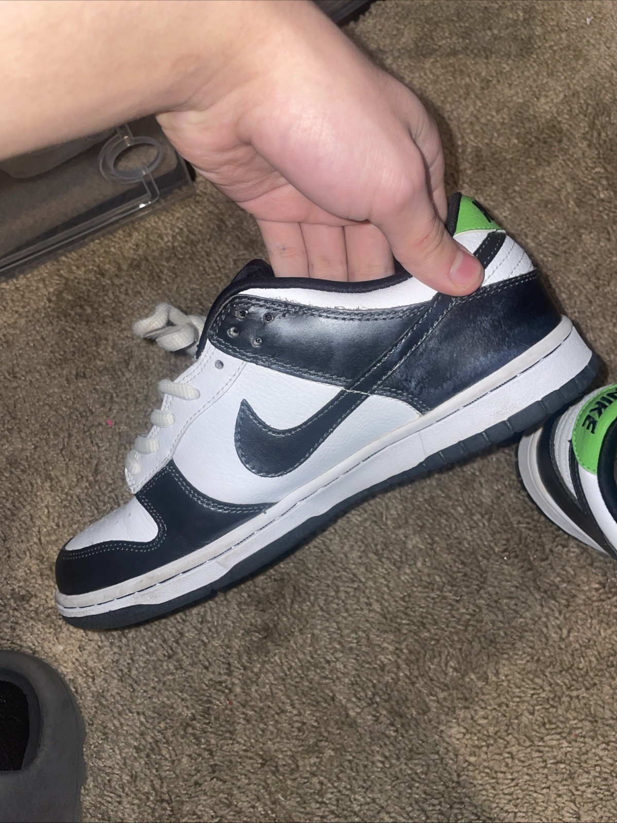 Nike 6.0 Two-Headed Mutant Dunk Metallic Silver Low Used Great Condition Size7.5