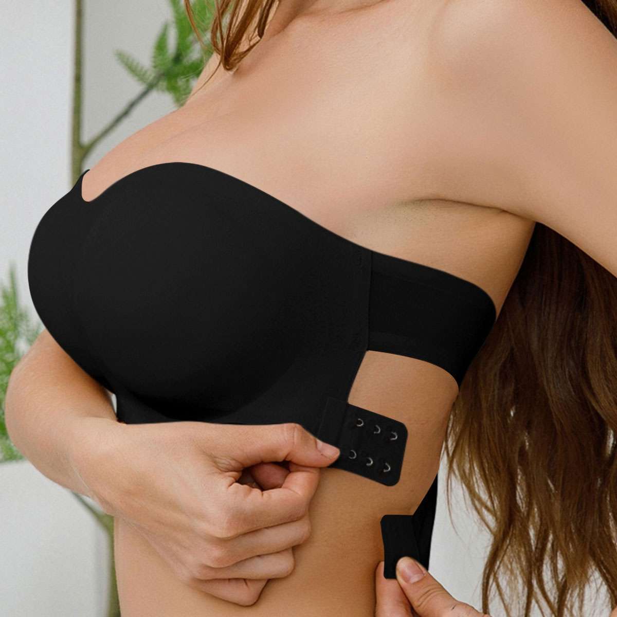 Womens Padded Bra Basic Stretch Strapless Seamless Tube Bra Top Underwear NEW