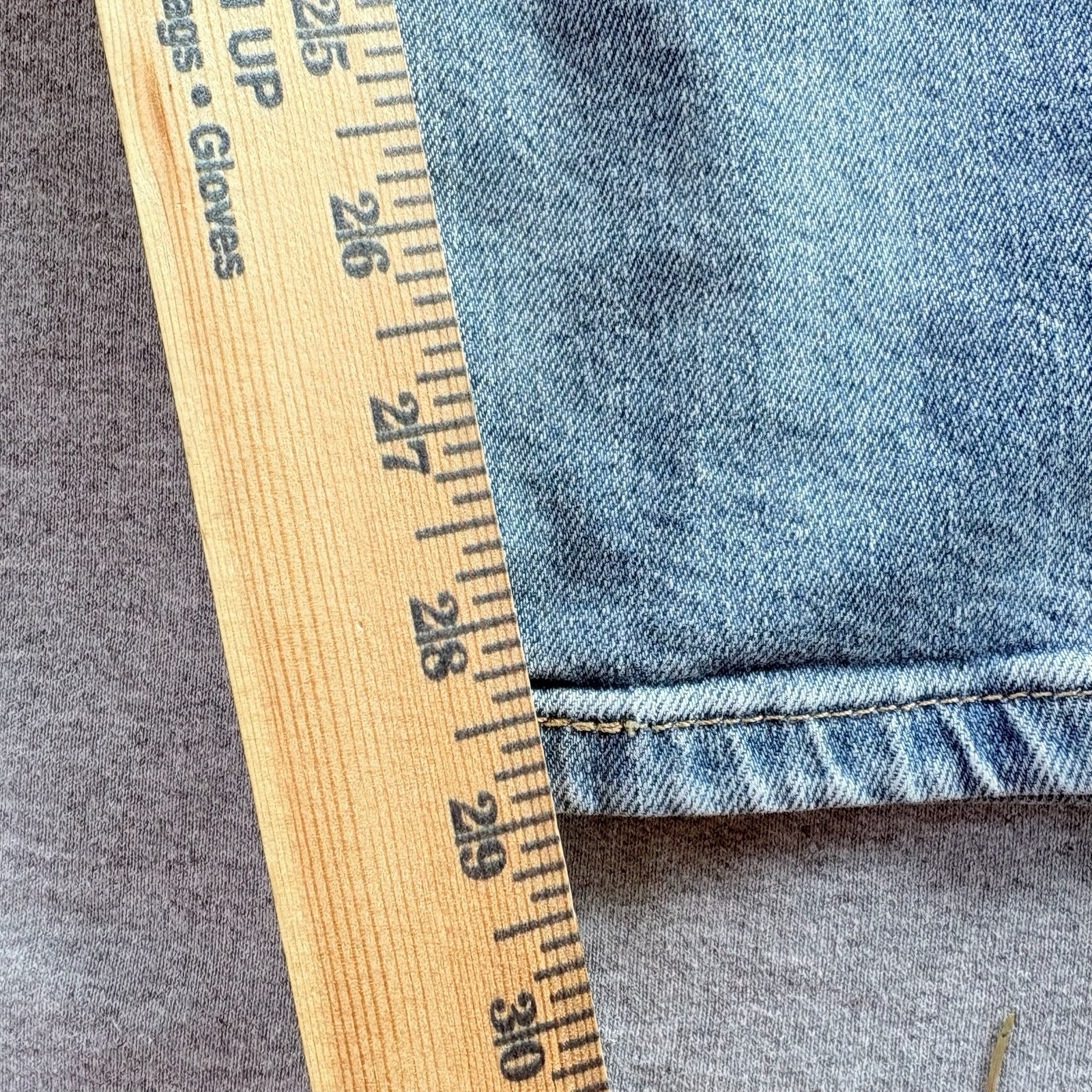 Levis 513 Slim Straight Fit Denim Blue Jeans Mens Light Wash Mens 32×32