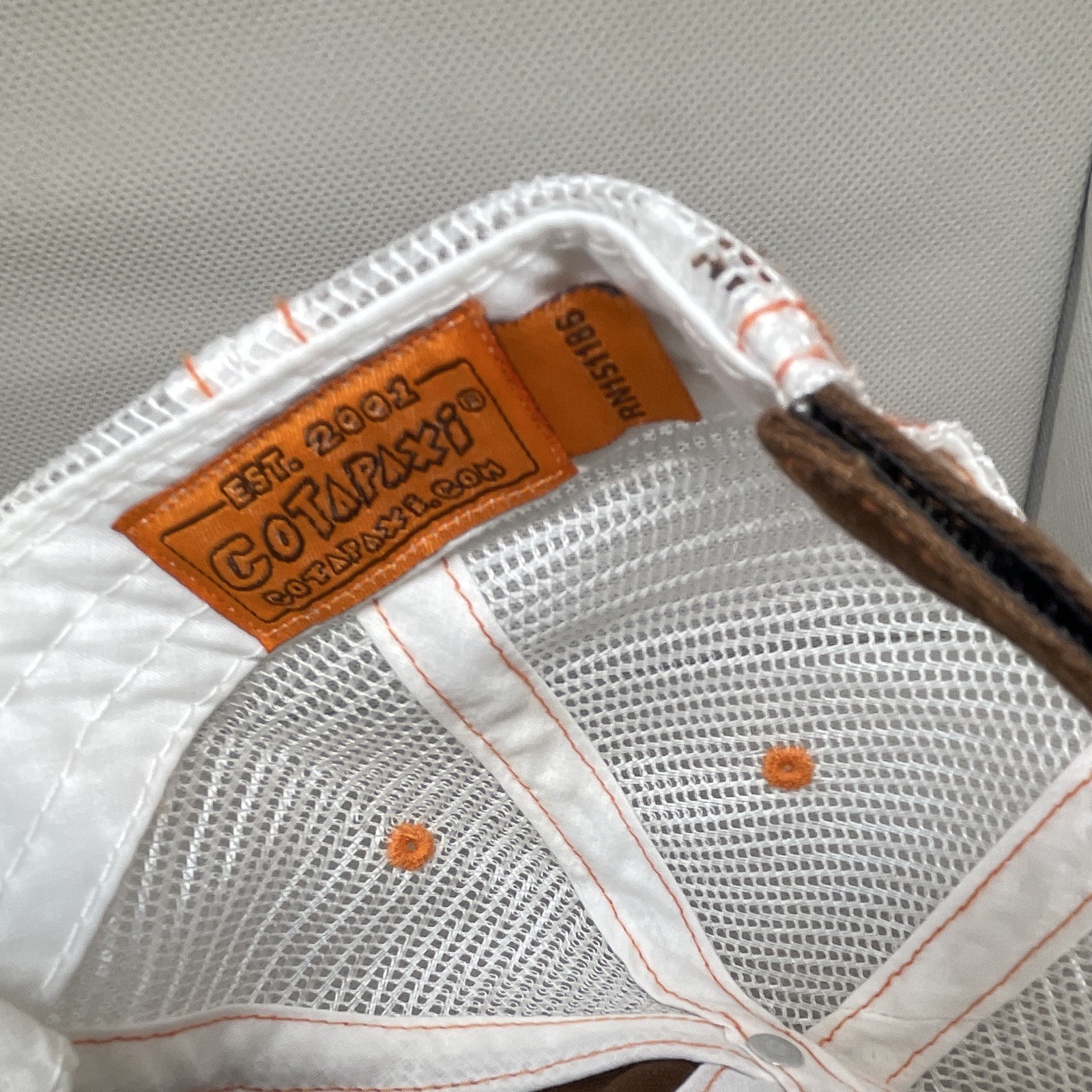 Dunkin’ Donuts Orange Brown White Trucker Hat Mesh Back Adjustable One Size