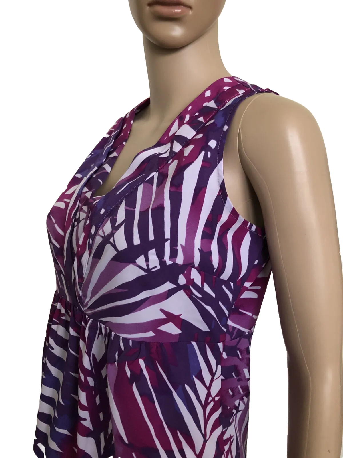 NEW YORK & COMPANY Sleeveless Semi Sheer Top Size Small Womens