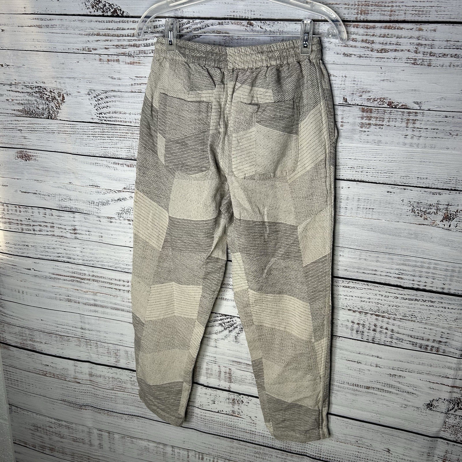 3sixteen Shop Jacket Drawstring Pants Set Ash Zig-Zag Jacquard Linen Blend Small