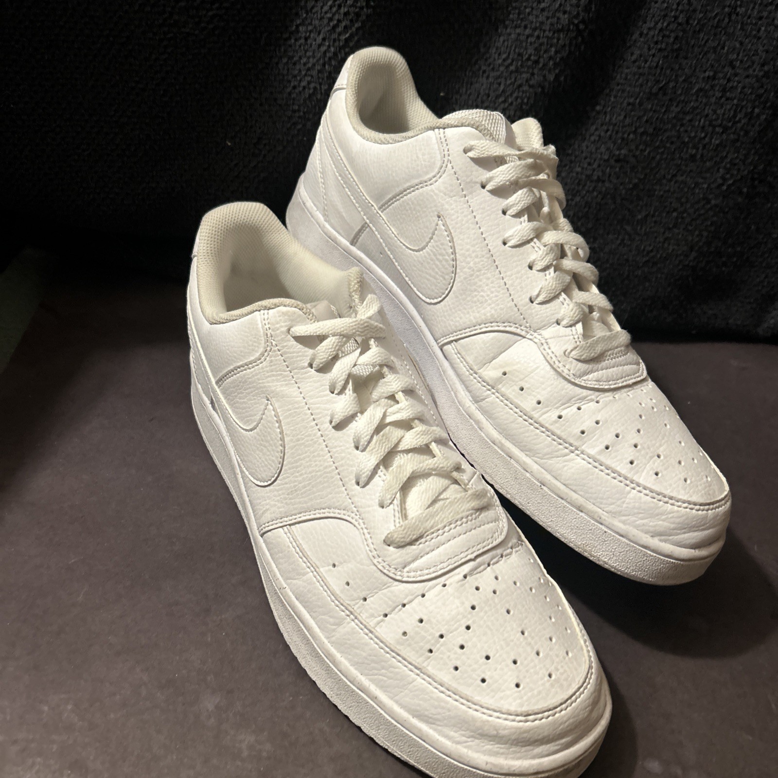 Nike Mens Court Vision Low NN DH2987-100 White Casual Shoes Sneakers Size 13