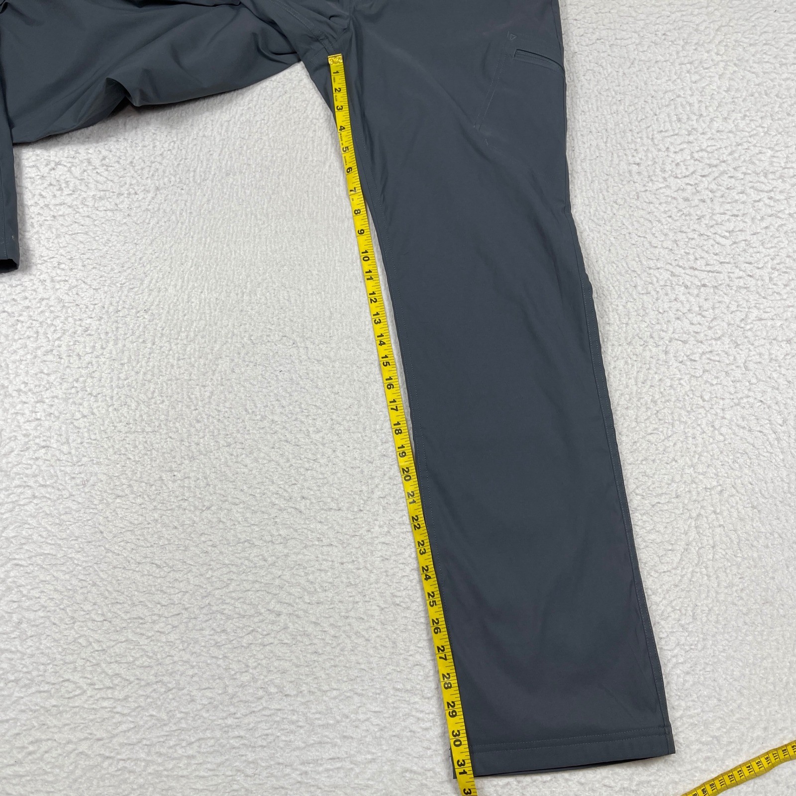 Eddie Bauer Fleece Lined Pants Womens 10 Gray Water Repellent Stretch Outdoor