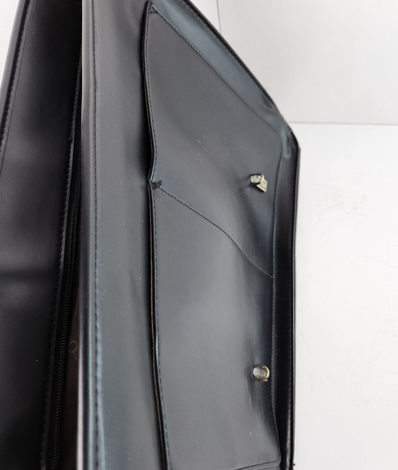 Ecosusi Laptop Briefcase Women’s Black & Brown Leather Top Handle Satchel Bag