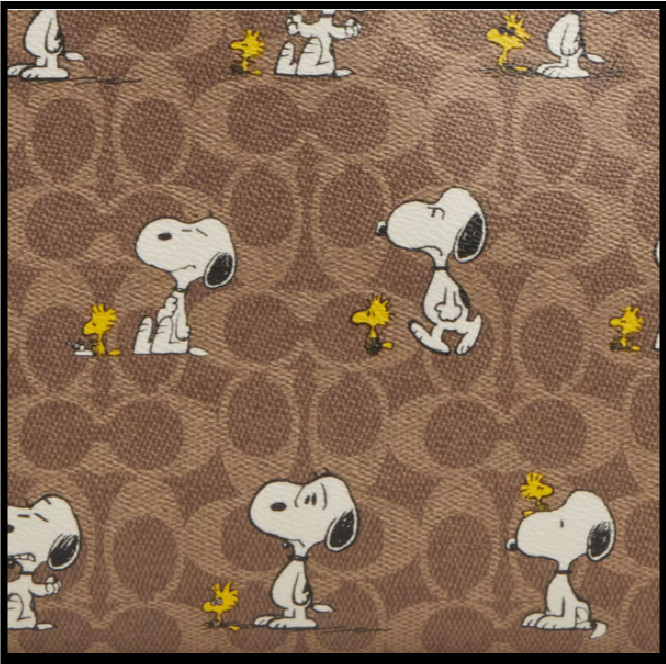 COACH CBJ89 City Tote Bag PEANUTS Snoopy Signature Coated Canvas Outlet New SMM