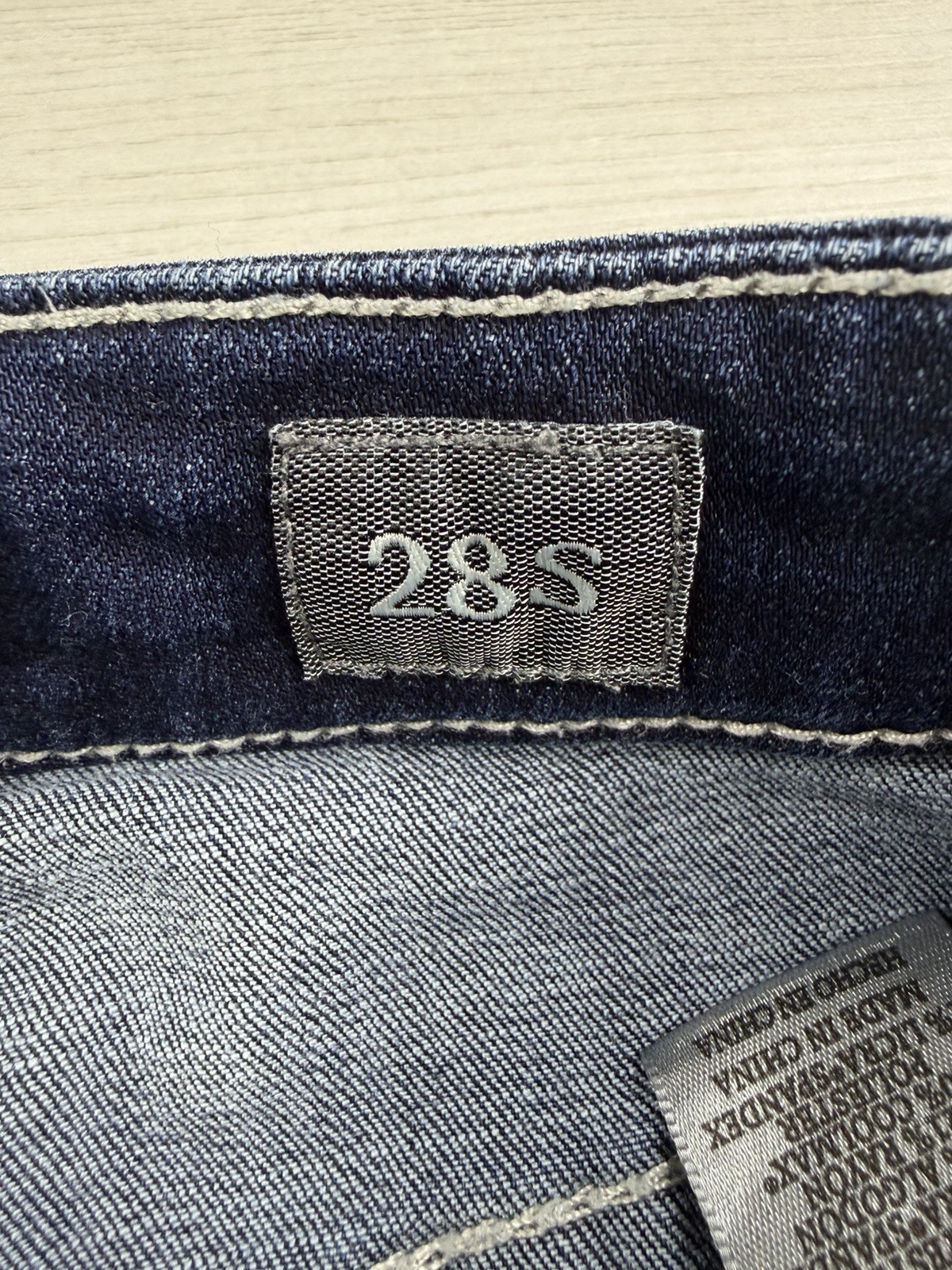 BKE Buckle Alec Jeans Straight Stretch Denim Coolmax Whiskered Mens 28×28 EUC