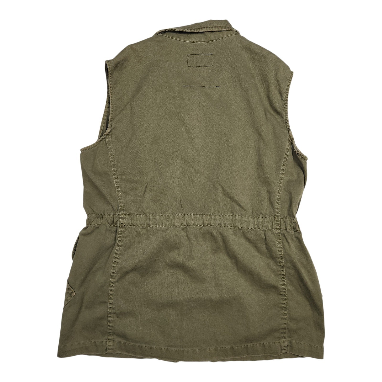 Current Elliott The Leisure Vest Sz S / 0 Olive Green Utility Military