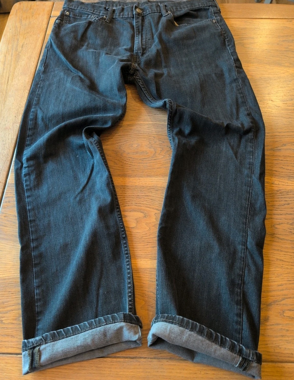 Levi’s 513 Selvedge Jean Mens 36×32 Slim Straight Black label Stretch Great!