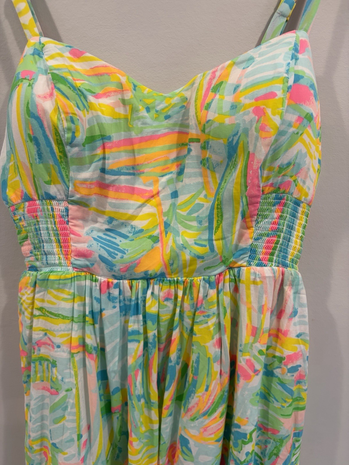 Lilly Pulitzer Women’s Tropical Print Spaghetti Strap Maxi Dress Size 00