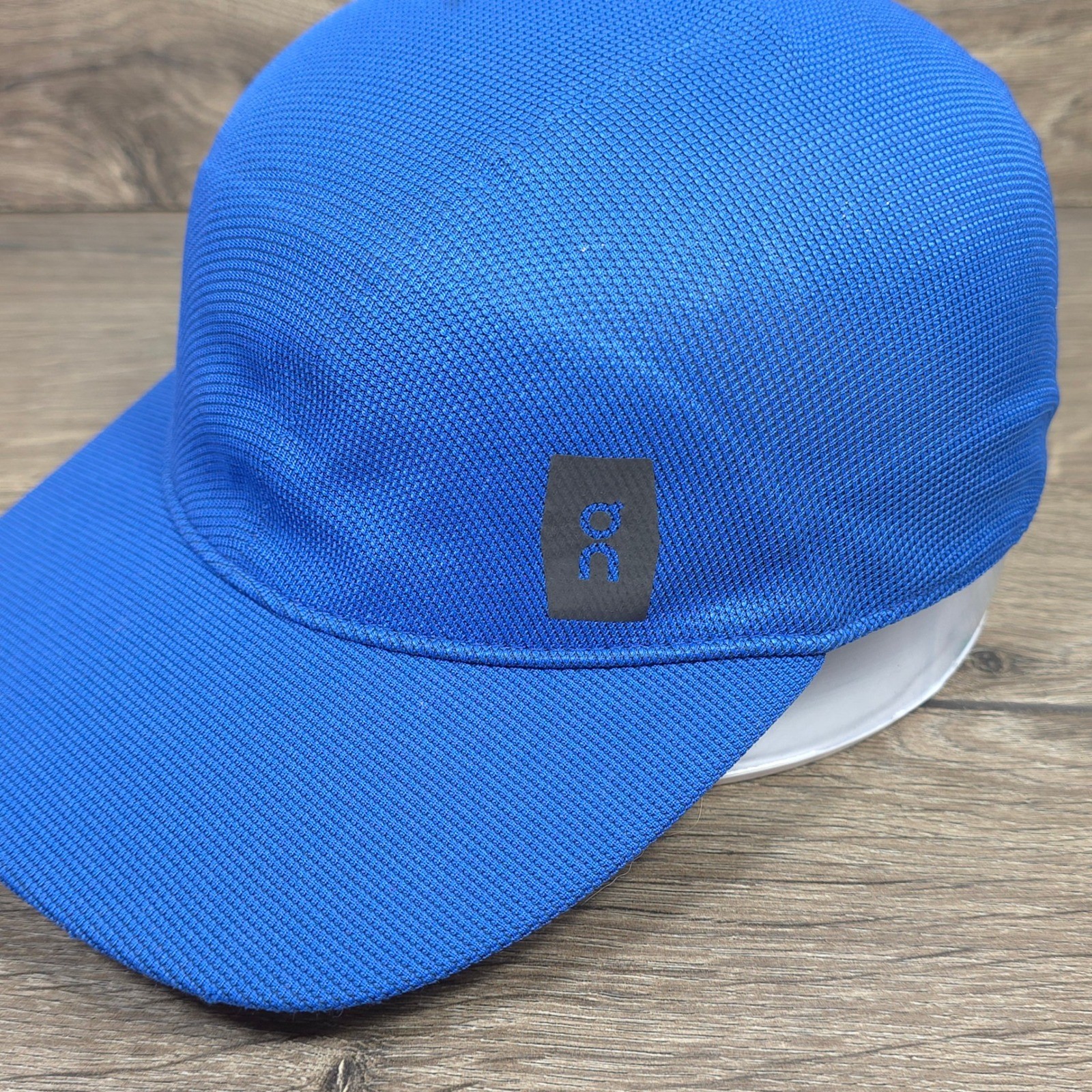 Moulded Running Hat Cap Strap Back On Lightweight Mens Blue Athletic Gym Workout