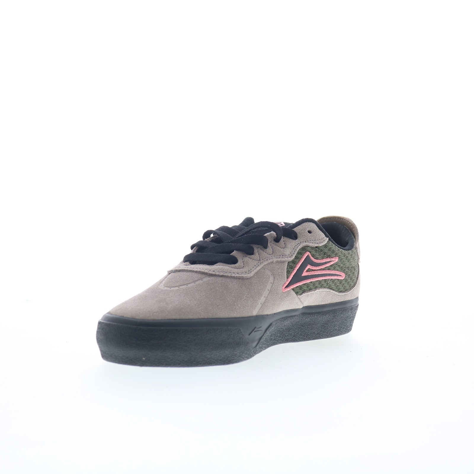 Lakai Essex Mens Gray Suede Lace Up Skate Inspired Sneakers Shoes