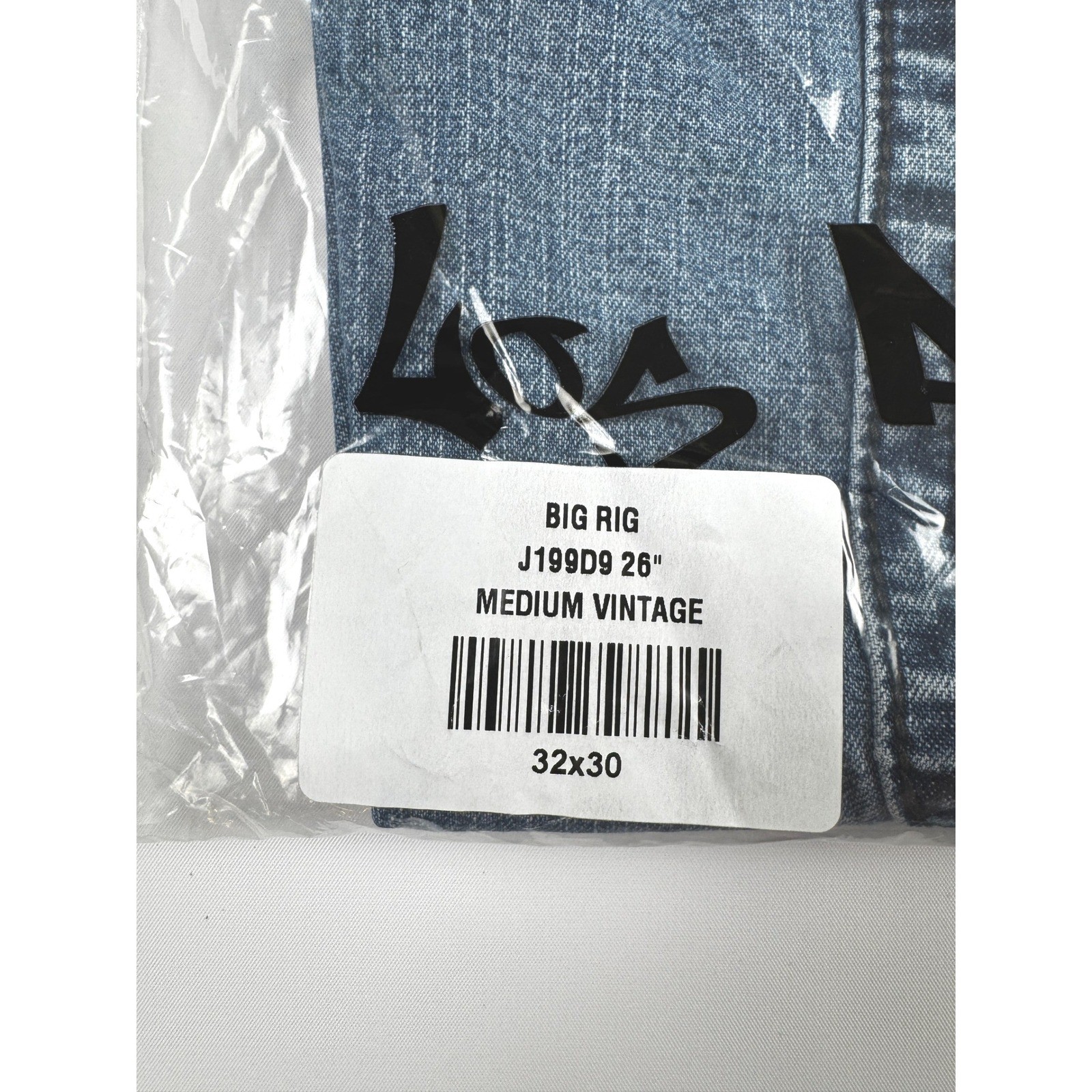 JNCO Big Rig Hand-Sand Wash Vintage Jeans 32×30 NWT