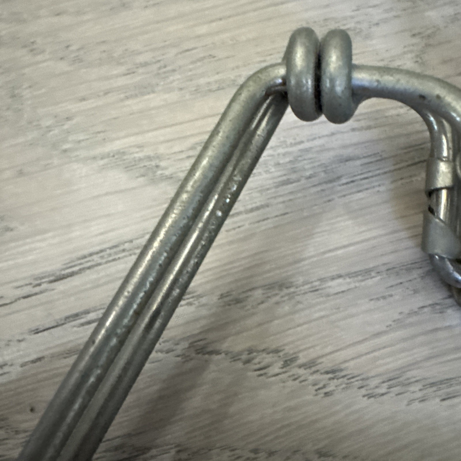 Setwell 10.25” Wooden/Metal Clamp-Style Slotted Pant Hanger Late 1950’s PO-VG++