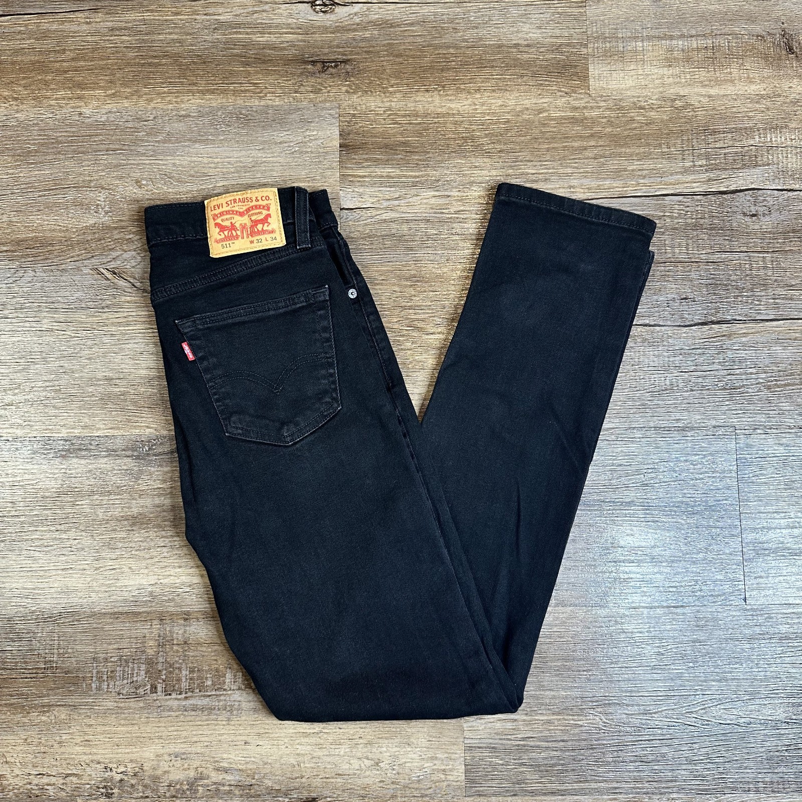 Levis 511 Jeans Mens Size 30×31 Black Slim Fit